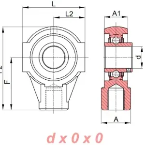 Wysoka jakość Zespół z oprawą żeliwną UCEHE202 SNR